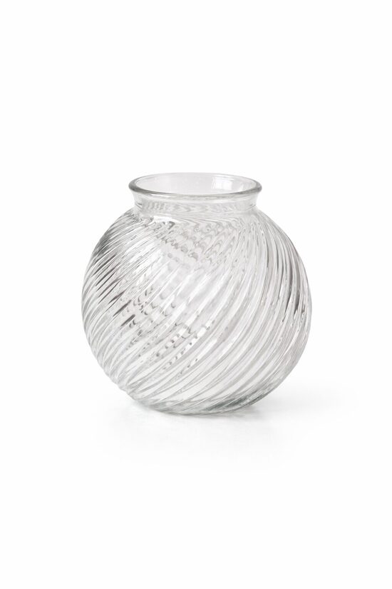 Stikla lodveida vāze